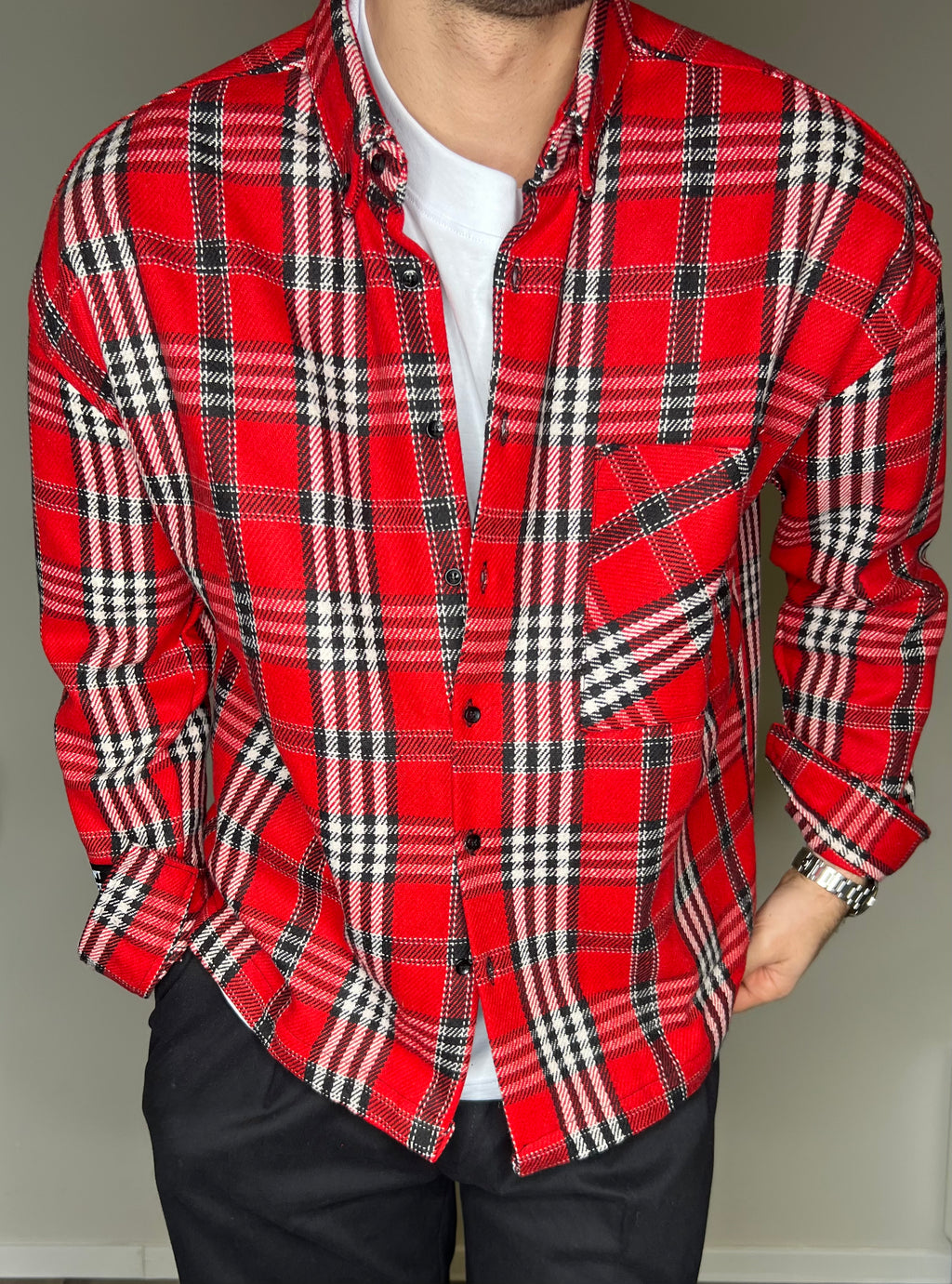 Overshirt in flanella