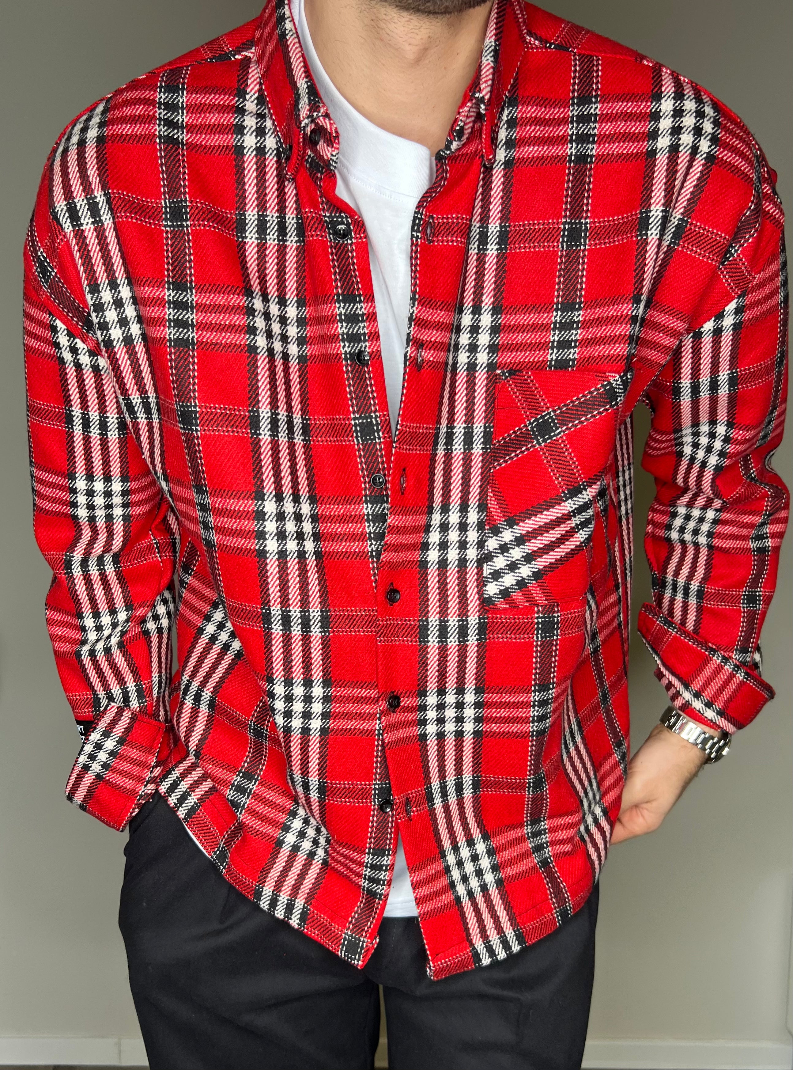 Overshirt in flanella