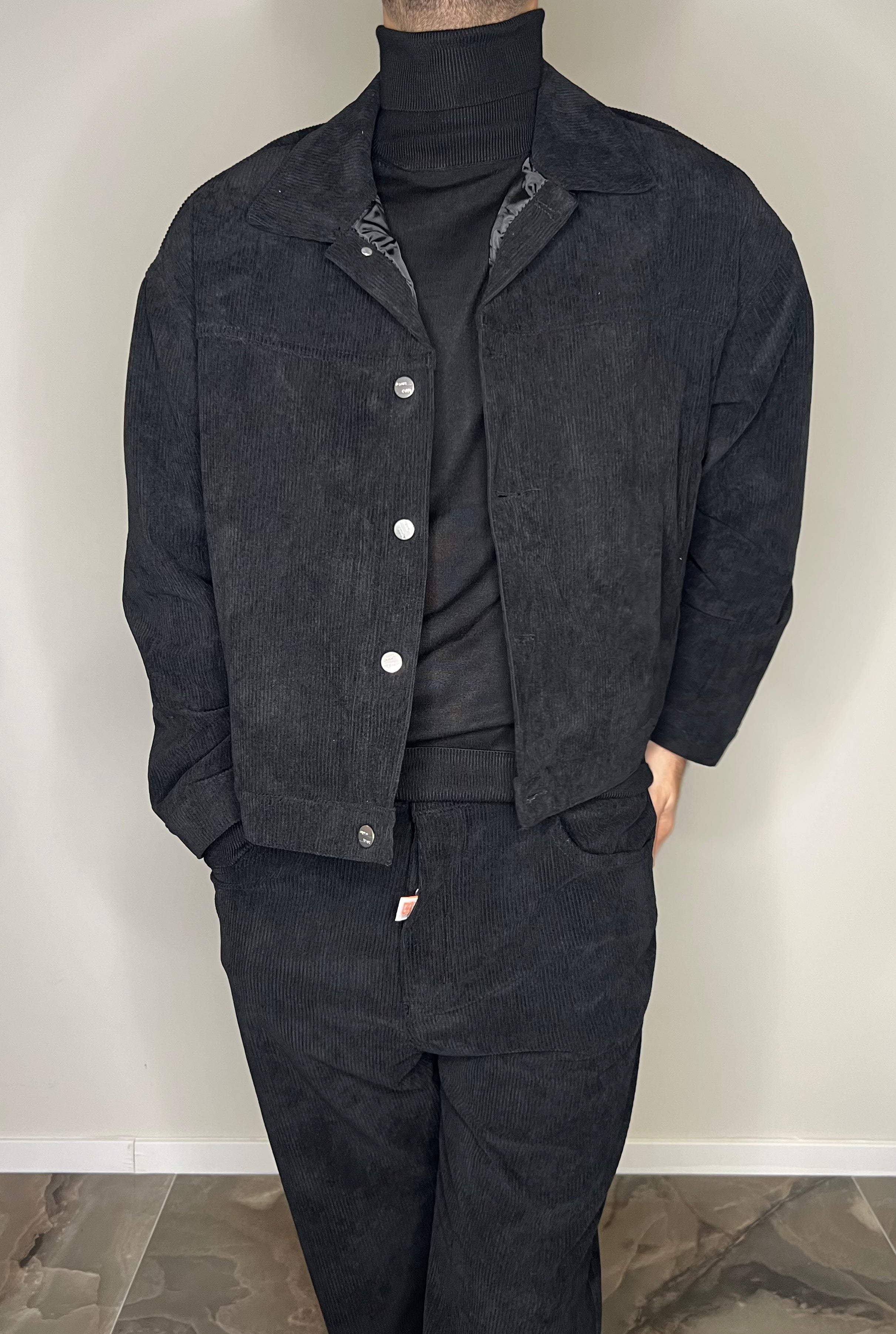 Giacca Cropped in Velluto