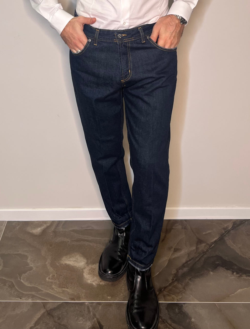 Jeans lavaggio zero regular