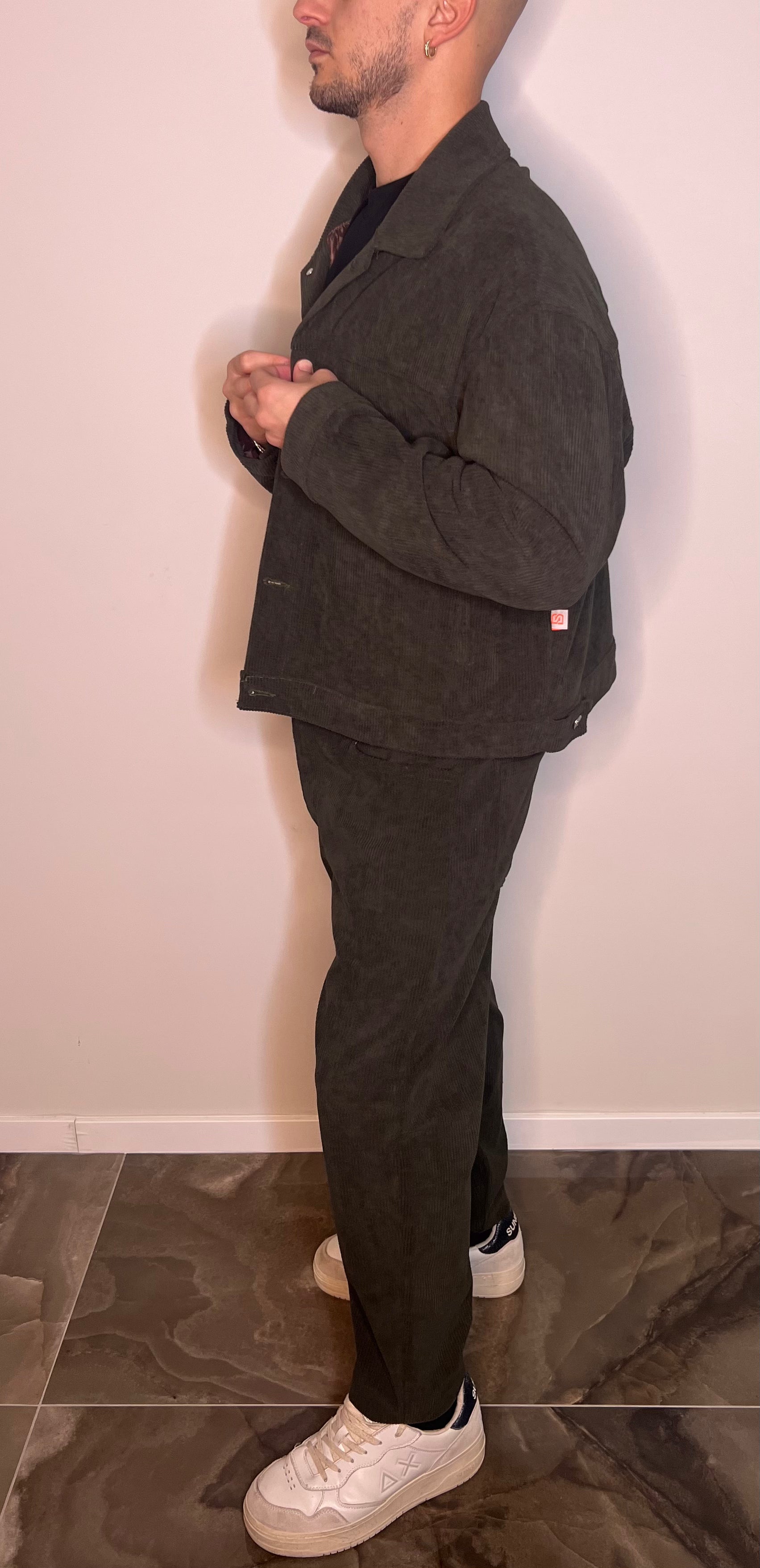 Giacca Cropped in Velluto