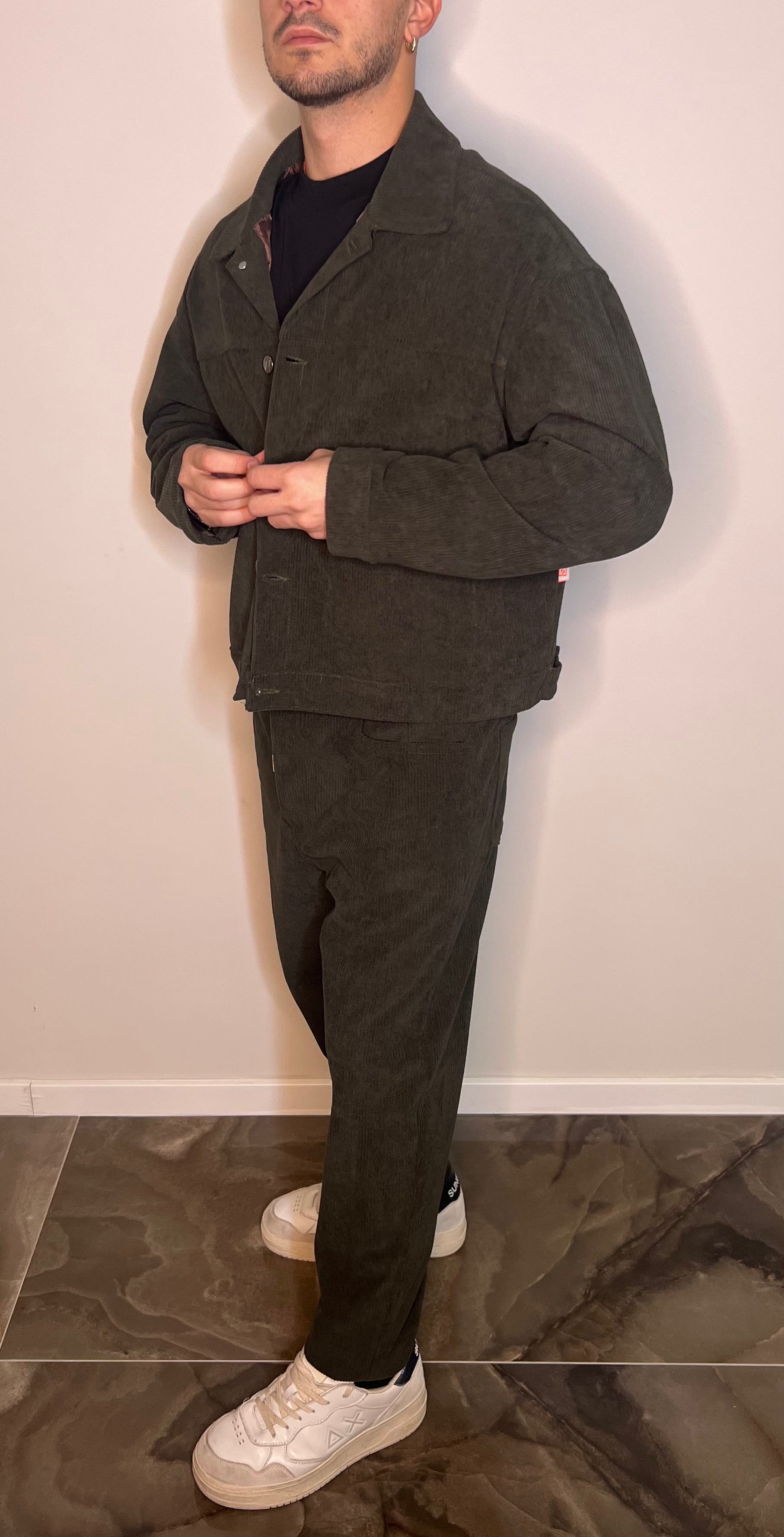 Giacca Cropped in Velluto